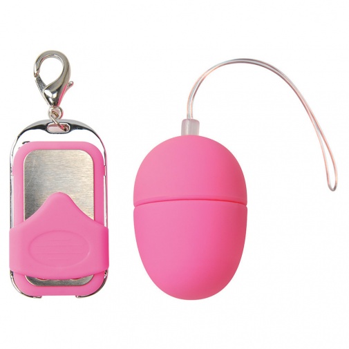Ružové vibračné vajíčko menších rozmerov s 10-timi vibračnými a pulzačnými módmi.