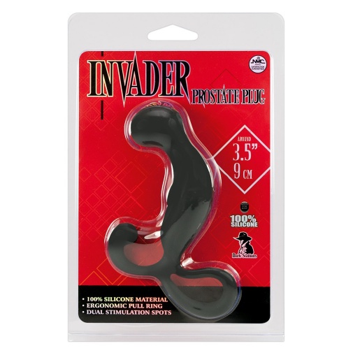 Kvalitný silikónový análny kolík určený na masáž prostaty - Invader plug.