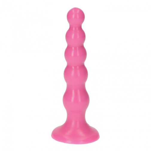 Ružový análny kolík s guľôčkovým povrchom s veľmi silnou prísavkou - Italian Cock 5.5