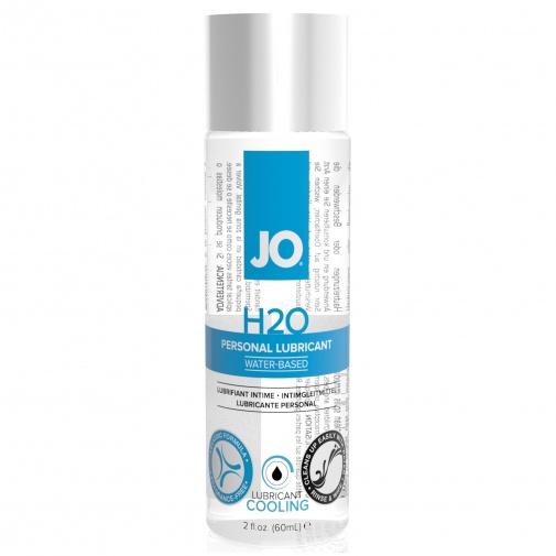 Chladivý lubrikačný gél na vodnej báze vhodný na pohlavný styk alebo na použitie s erotickými pomôckami JO H2O Woman Cool 60 ml.