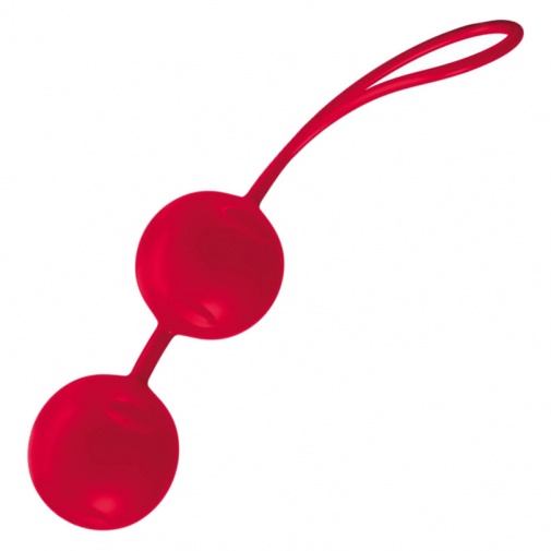 Silikónové venušine guličky na stimuláciu vagíny a posilnenie vaginálnych svalov v červenej farbe JoyDivision Joyballs Trend.