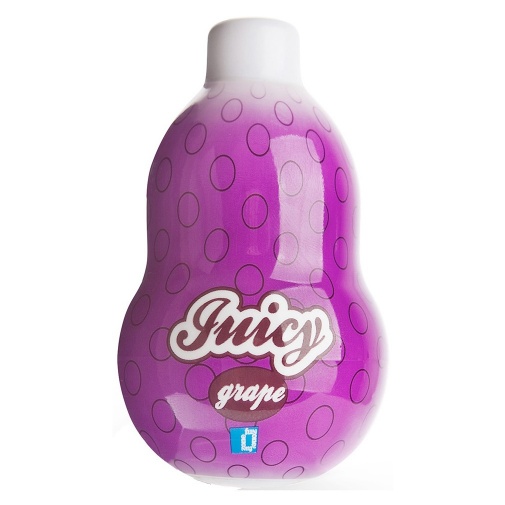 Super flexibilný fialový mini masturbátor pre mužov, s množstvom dráždiacich výstupkov po celom vnútornom povrchu FunZone Juicy Mini Grape.