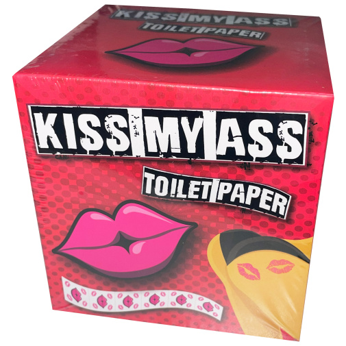 Kiss My Ass toaletný papier s pusinkami
