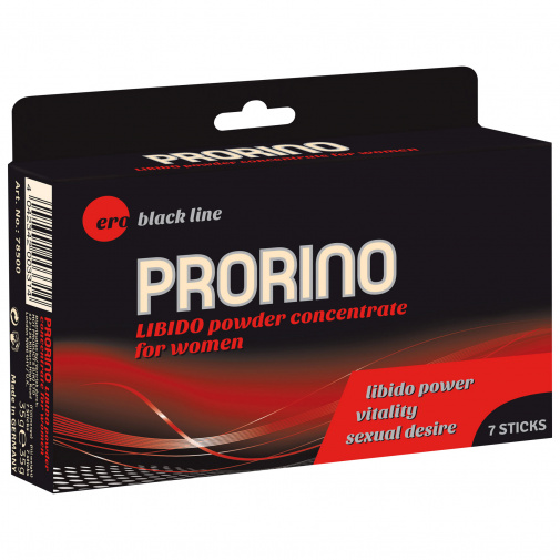 Koncentrovaný prášok do nápoja pre ženy na zvýšenie chuti na sex Prorino Libido Powder Concentrate.
