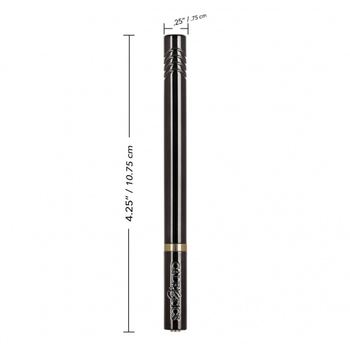 Zlatý vibrátor od Calexotics veľkosťou pripomína pero, no napriek veľkosti je veľmi výkonný. 