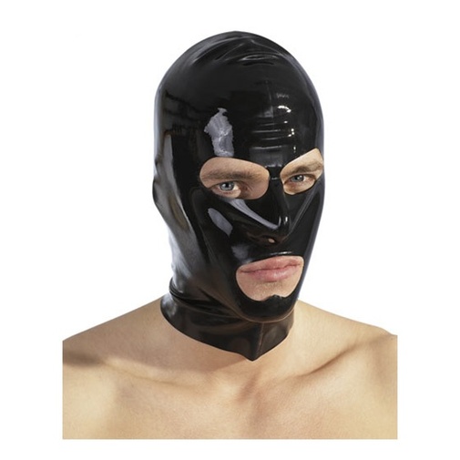 Čierna latexová maska bez zapínania