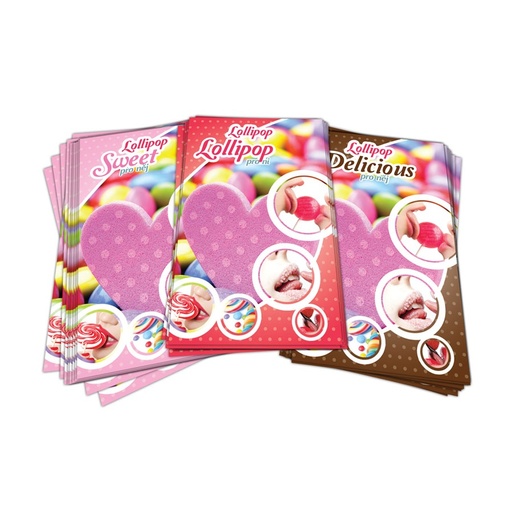 Kartičky s úlohami v spoločenskej erotickej hre Lollipop