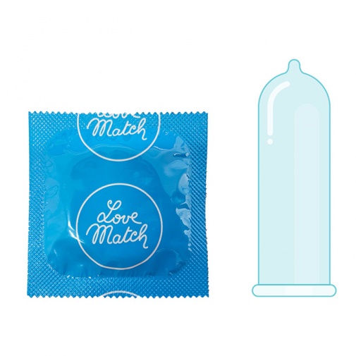 Klasické kondómy Love Match balené po 1 kuse