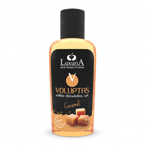 Stimulačný lubrikant Voluptas Caramel vhodný aj na erotickú masáž s vôňou karamelu 