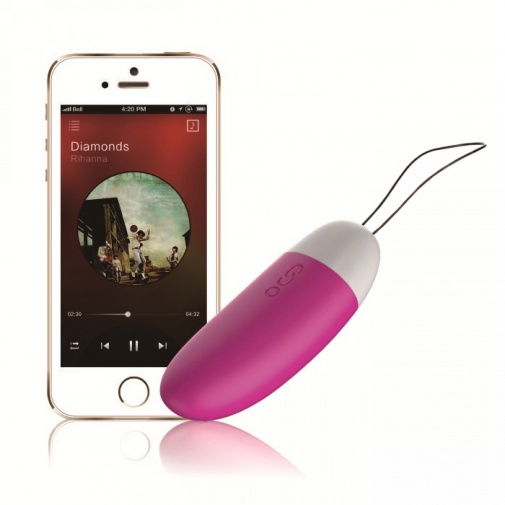 Špičkové vibračné vajíčko ovládané smartphonom