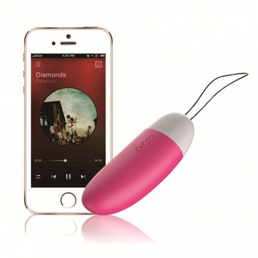 Špičkové vibračné vajíčko ovládané smartphonom