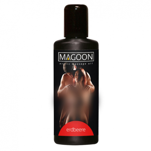 Masážny jahodový olej na erotickú masáž v objeme 100 ml