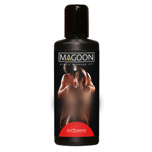 Masážny olej s jahodovou vôňou v objeme 50 ml, Magoon Jahoda.