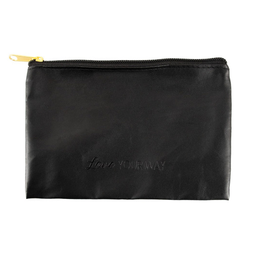Čierne vrecko na zips je ideálne pre cestovateľov, ale aj pre dámy, ktoré nosia svoje erotické pomôcky v kabelke. 