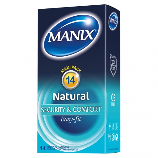 Manix Natural Easy-Fit vanilkové kondómy 14 ks