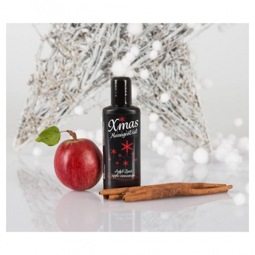 Masážny olej s príjemne vianočnou vôňou jablka a škorice.