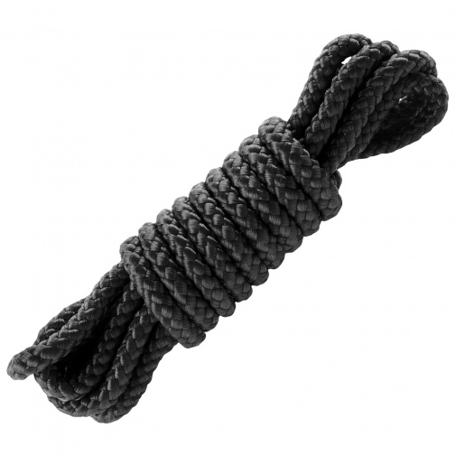 Mini Silk Rope čierne pevné lano dlhé 183 cm.