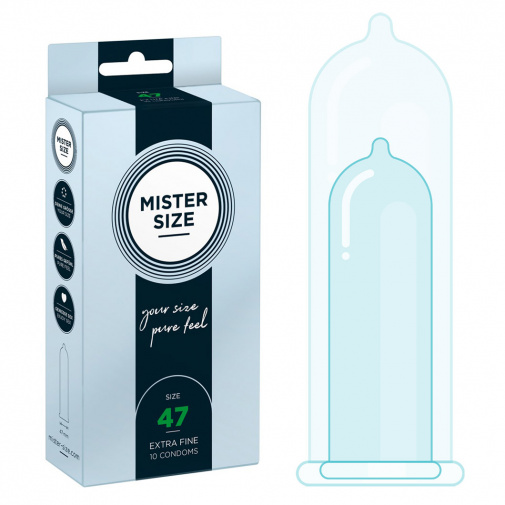 Mister Size thin 47 mm kondómy tenké - 10 ks