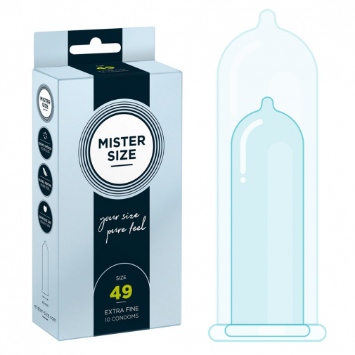 Mister Size thin 49 mm kondómy tenké - 10 ks