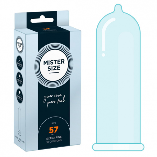 Mister Size thin 57 mm kondómy tenké - 10 ks
