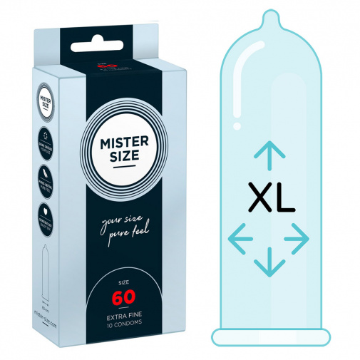 Mister Size thin 60 mm kondómy tenké - 10 ks