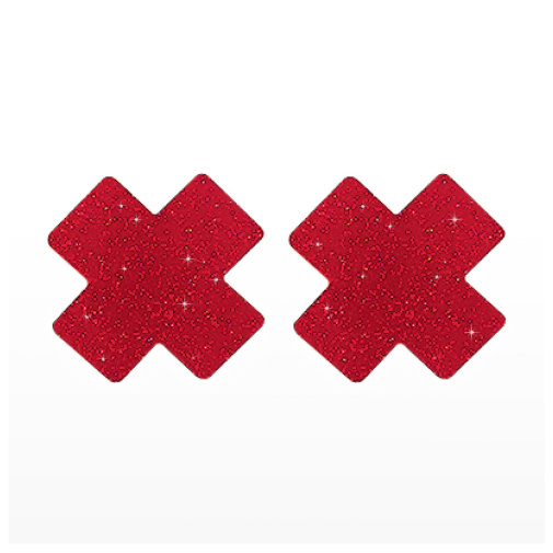Nálepky na bradavky X červené