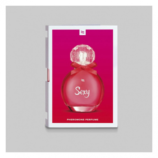 Vzorka parféme Sexy 1 ml od značky Obsessive s pridanými feromónmi.