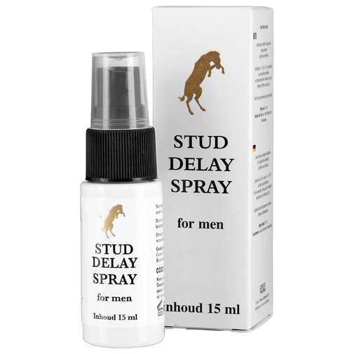 Sprej na oddialenie ejakulácie a dlhšiu výdrž pri sexe 15 ml, biele balenie s obrázkom koňa