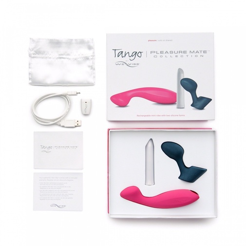 Kompletné balenie troch erotický pomôcok v sade We-Vibe Tango pleasure collection.