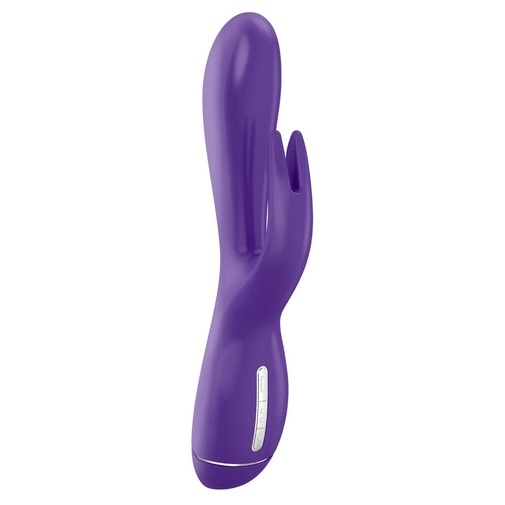 Luxusný klitorisový vibrátor Ovo K3 fialový so stimulátorom klitorisu v tvare zajačika