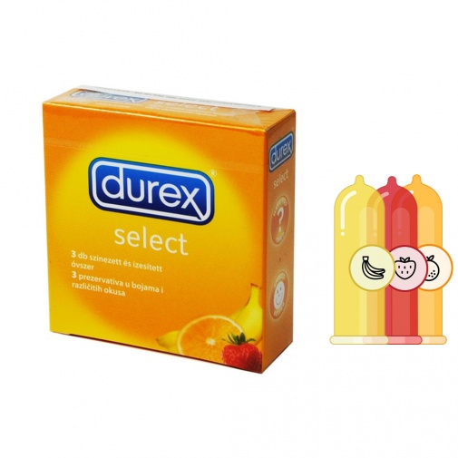 Kondómy Durex Select 3ks balenie