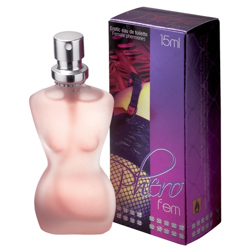 Dámsky 15ml feromónový parfém s vôňou, flakón ženské telo s rozprašovačom Phero fem
