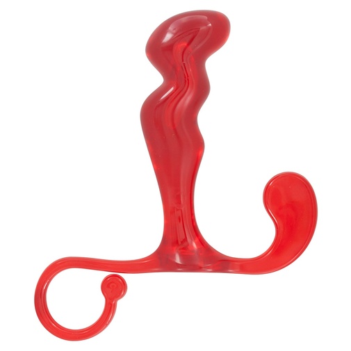 Análna erotická pomôcka na masáž prostaty v červenej farbe - Power Plug