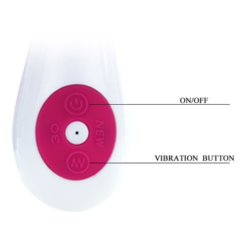 Pohľad na tlačidlo vibrátora s možnosťou nastavenia vibrácii alebo on/off funkciou.