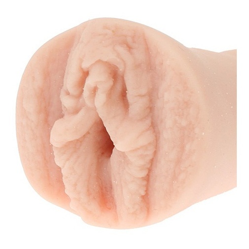 Masturbátor v tvare vagíny, vyrobený zo super realistického UR3 materiálu s detailom na vaginálny otvor, pysky a klitoris,