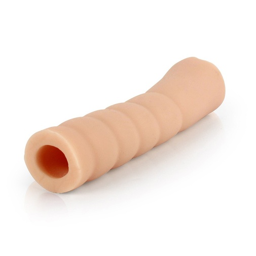 Detail na zadnú stranu realistického masturbátora v tvare vagíny z kvalitného UR3 materiálu.