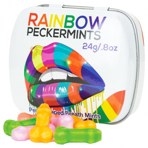 Rainbow Peckermints mätové cukríky v tvare penisu