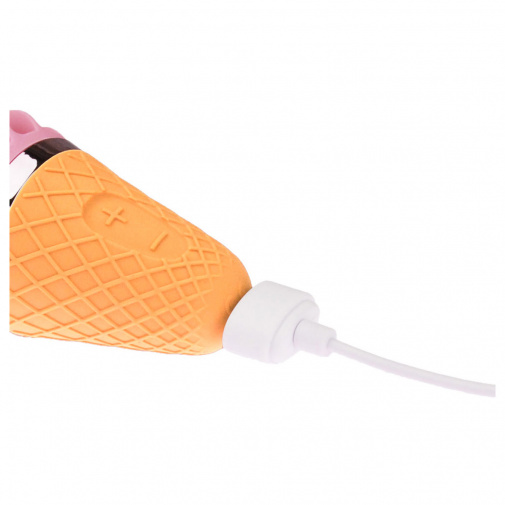 Nabíjateľná zmrzlina s rotačnou hlavicou na stimuláciu erotogénnych zón.