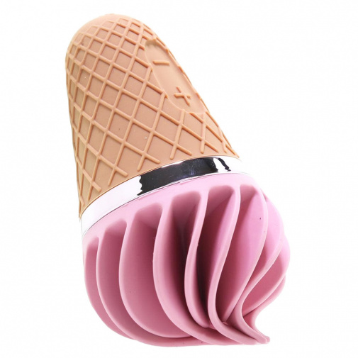 Rozkošný malý wand s rotujúcou hlavicou v tvare zmrzliny s kornútkom.