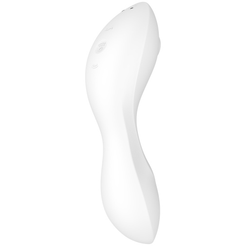 Jednoduché ovládanie a prepínanie vibrácií produktu Satisfyer, ktorý je stimulátor klitorisu a vibrátor v jednom.