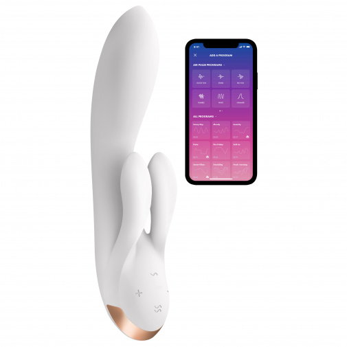 Satisfyer Double Flex smart vibrátor na klitoris a bod G biela