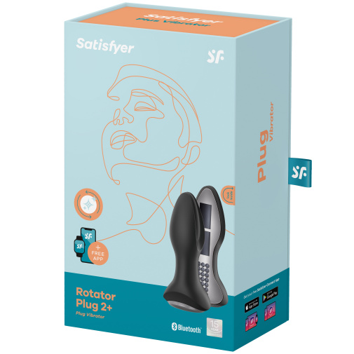 Satisfyer Rotator Plug 2+ análny vibrátor pre mužov. 