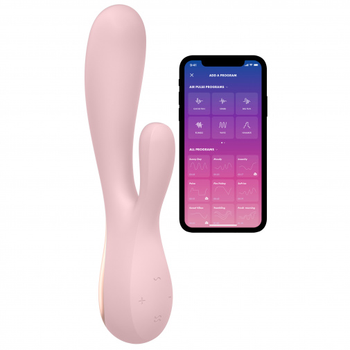 Satisfyer Mono Flex smart vibrátor bledo ružový