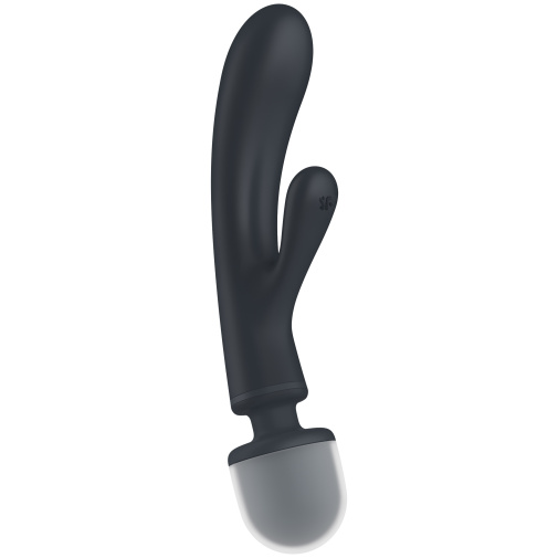 Satisfyer Triple Lover Hybrid hlavica a klitorisový vibrátor čierny