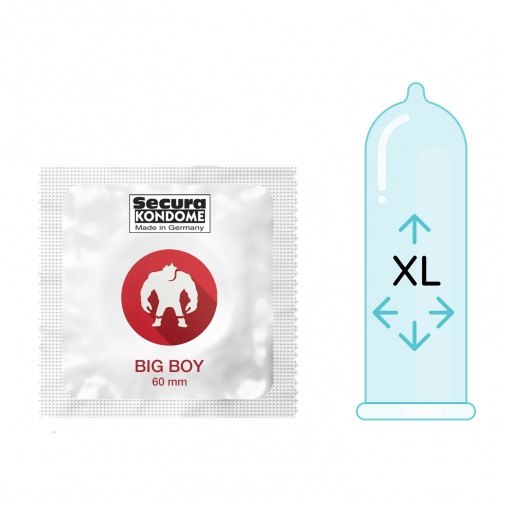 Kusové kondómy Secura XXL - Big boy