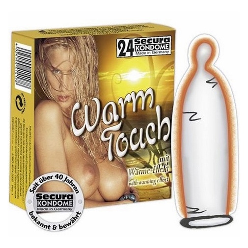 Secura Warm Touch kondómy 24 ks