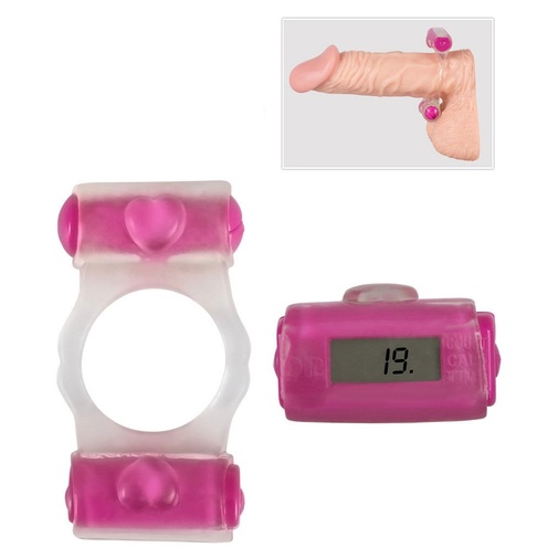 Vibračný erekčný krúžok s počítadlom prírazov Sex Counter.