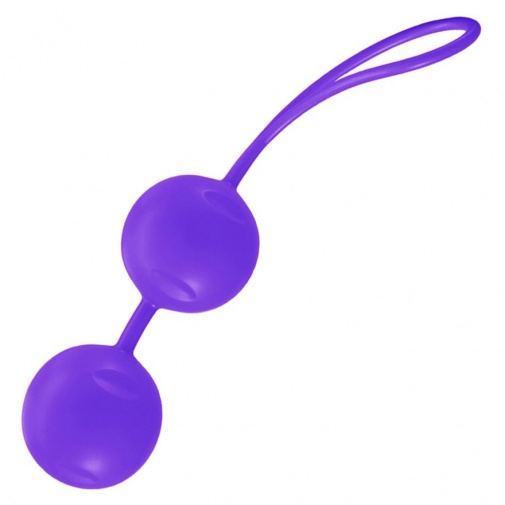 Fialové silikónové venušine guličky Joyballs Trend Joydivision na stimuláciu vagíny a posilnenie pošvových svalov.