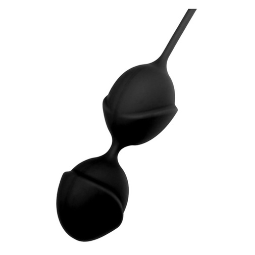 Kvalitné čierne silikónové análne guličky s príjemne hodvábnym povrchom na posilnenie panvového svalstva.