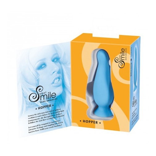 Otvorené balenie análneho kolíka Smile Blue Anal Plug